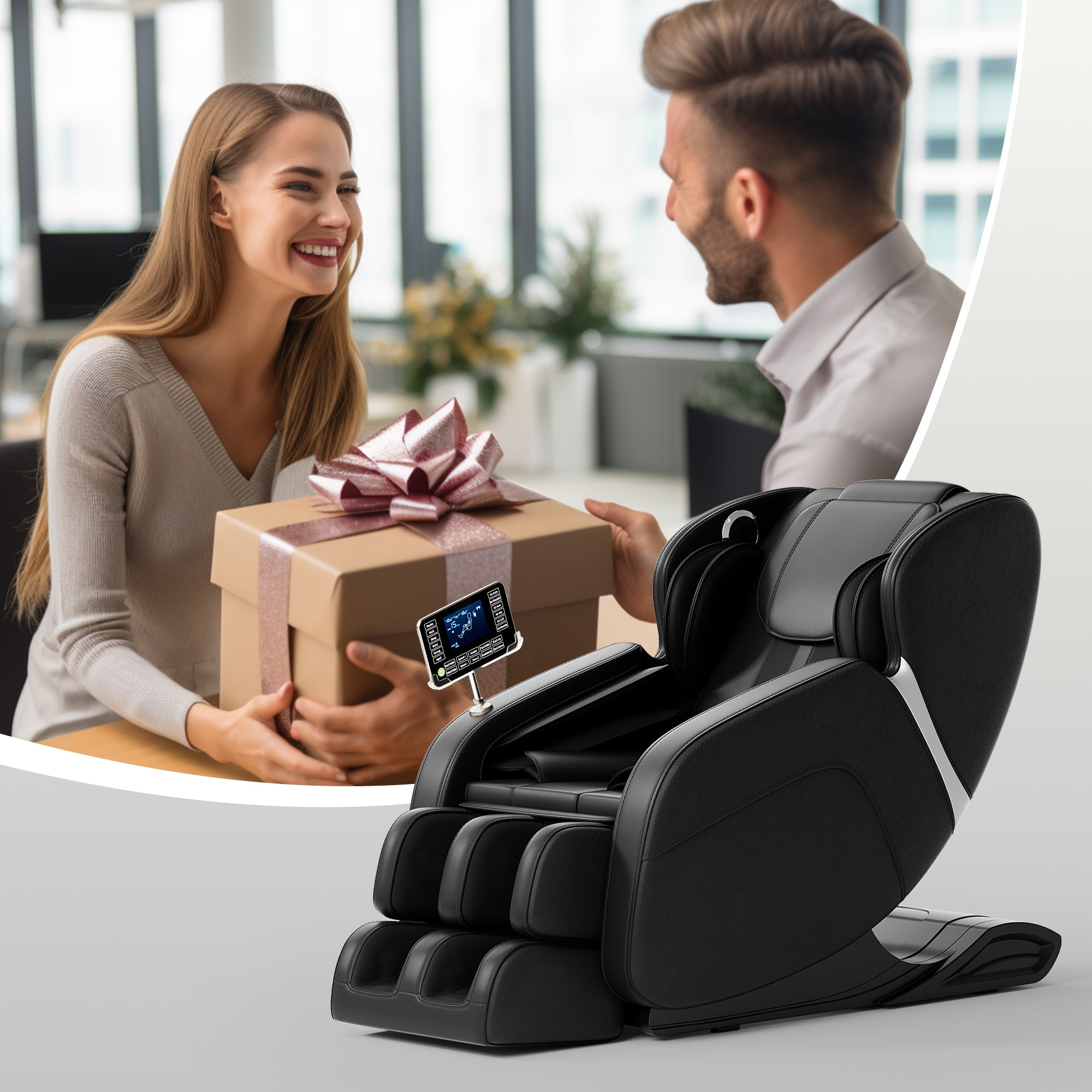 VIP Full Body Zero Gravity Massage Chair — 8-Point Deep Tissue | Black