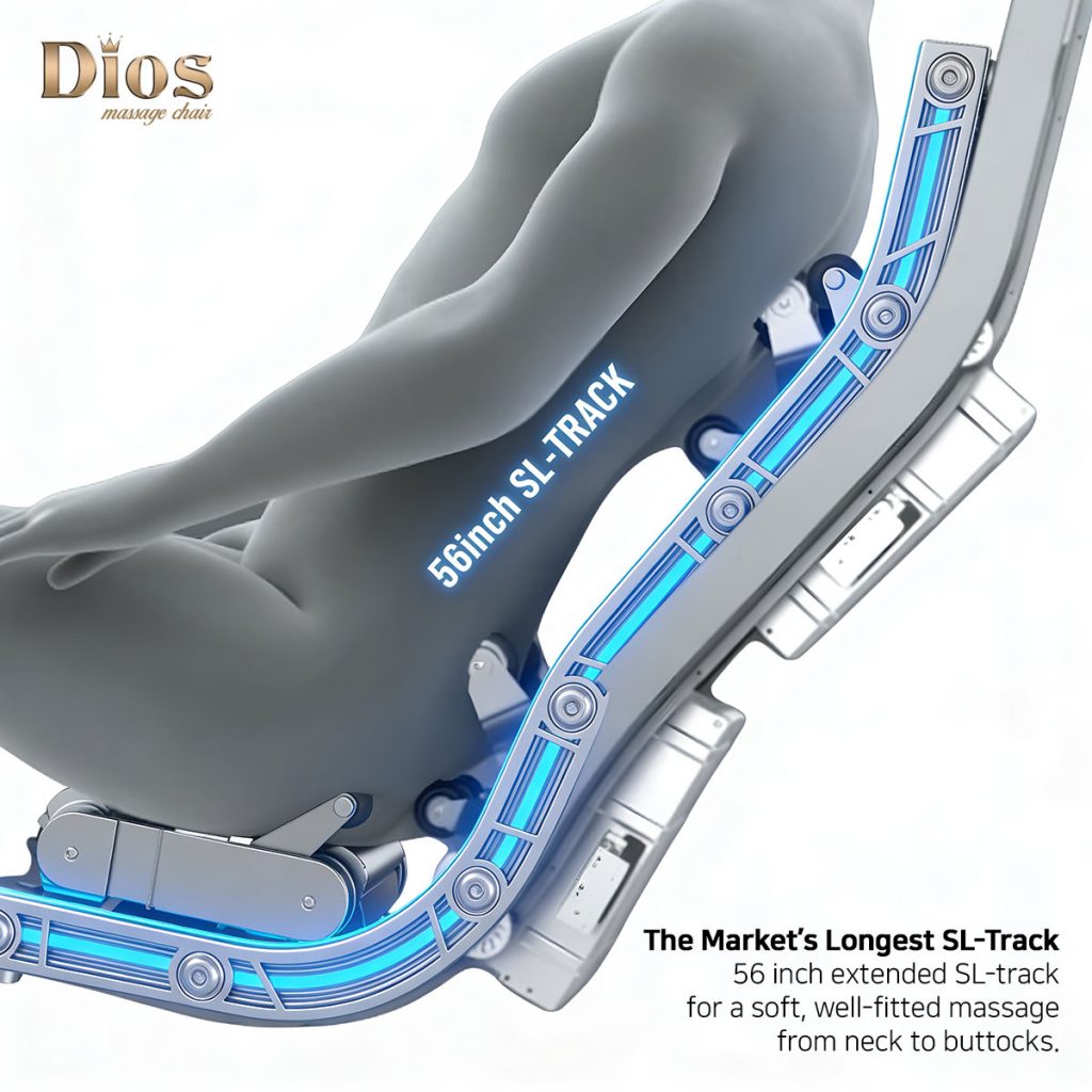 Dios Flexa 4D Zero Gravity Massage Chair - Gray