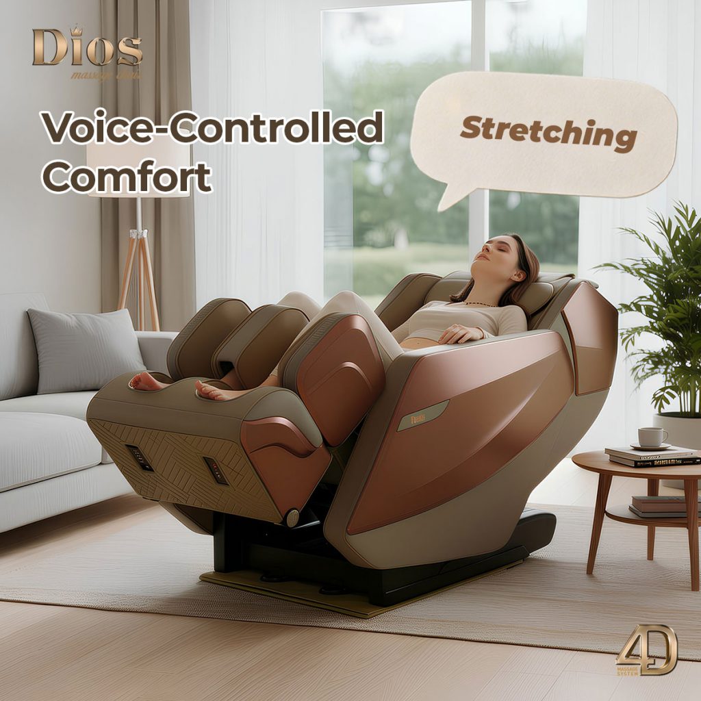 Dios Flexa 4D Roller Massage Chair Rose Gold