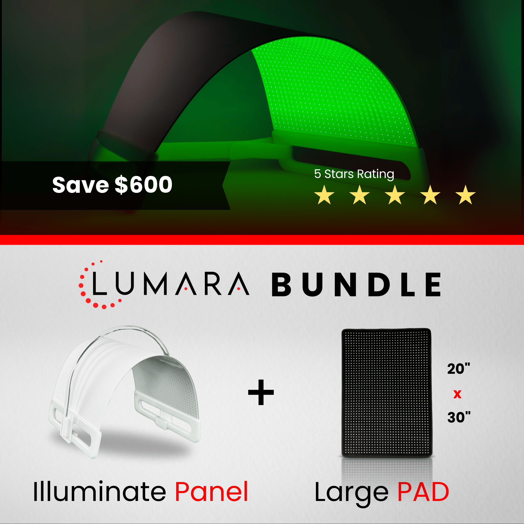 Lumara Illuminate Green LED Panel