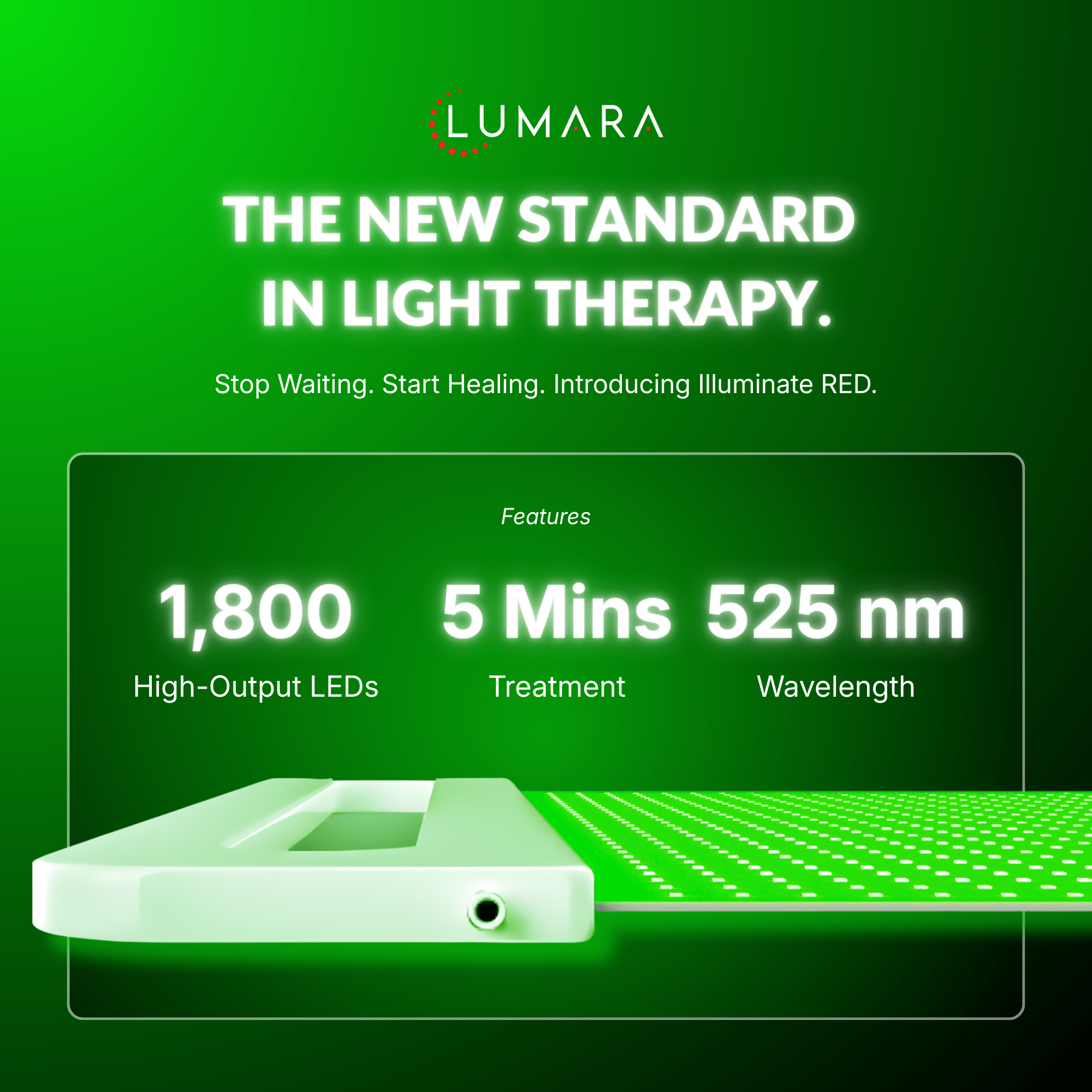 Lumara Illuminate Green LED Panel