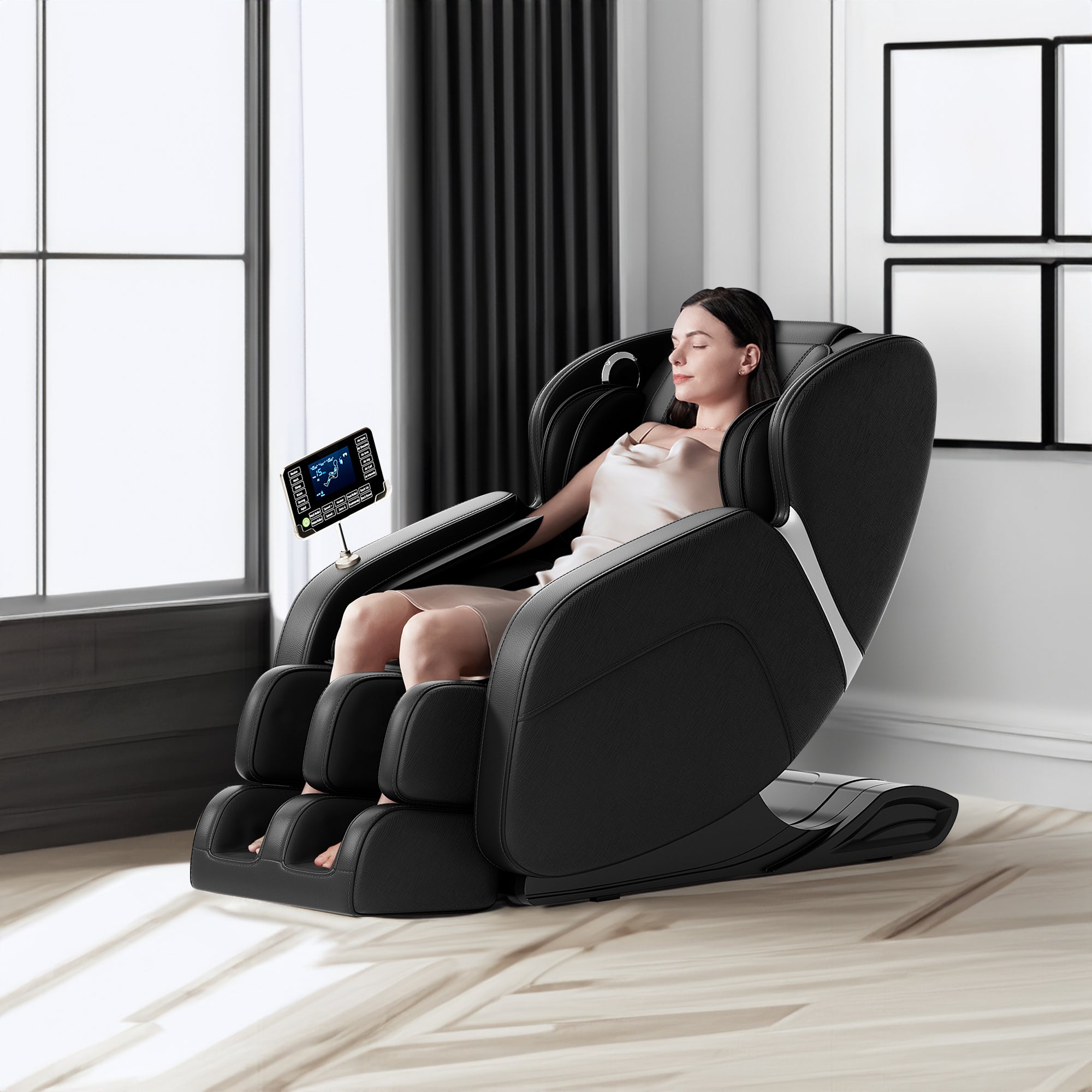 VIP Full Body Zero Gravity Massage Chair — 8-Point Deep Tissue | Black