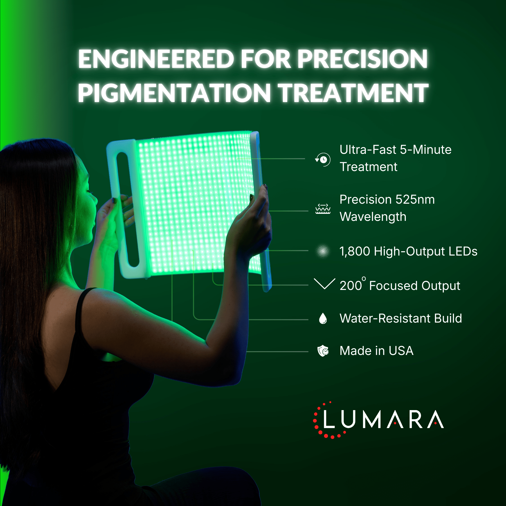 Lumara Illuminate Green LED Panel