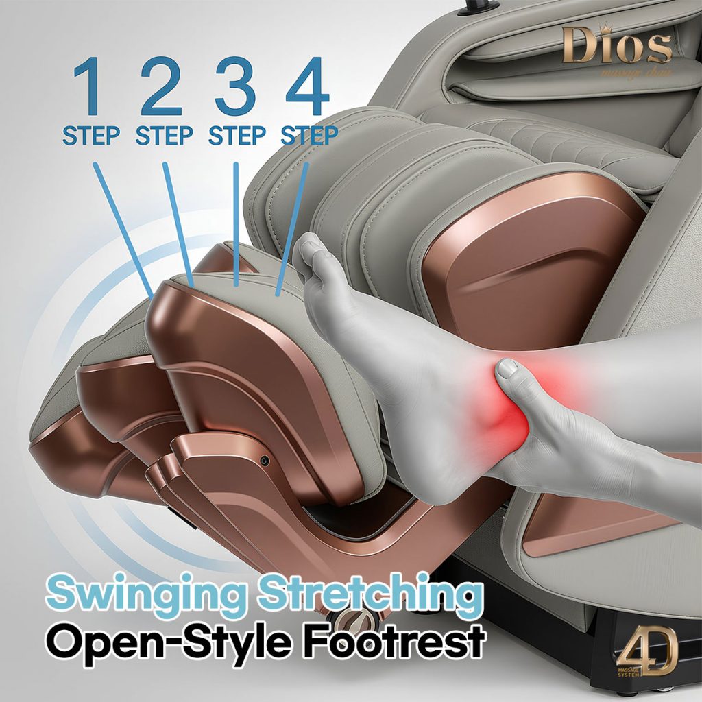 Dios Flexa 4D Zero Gravity Massage Chair - Gray