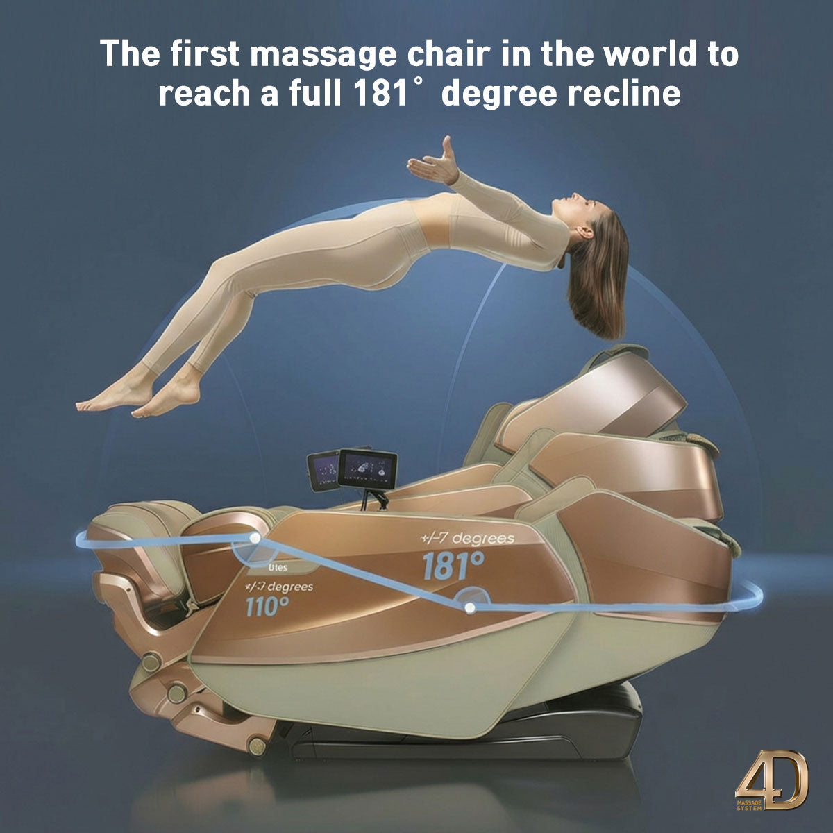 Dios Flexa 4D Zero Gravity Massage Chair - Gray