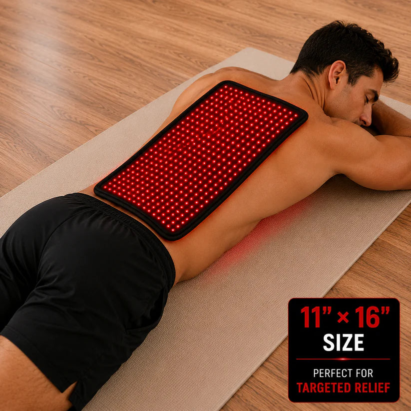 Medium Red Light Pad for Pain Relief & Recovery | 16" x 11" | 1088 LEDs